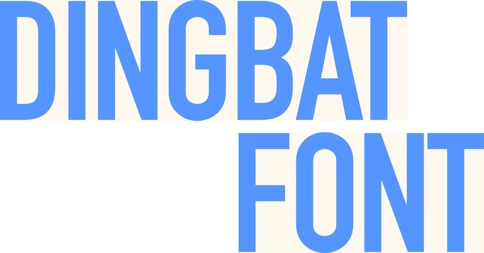 DINGBAT FONT